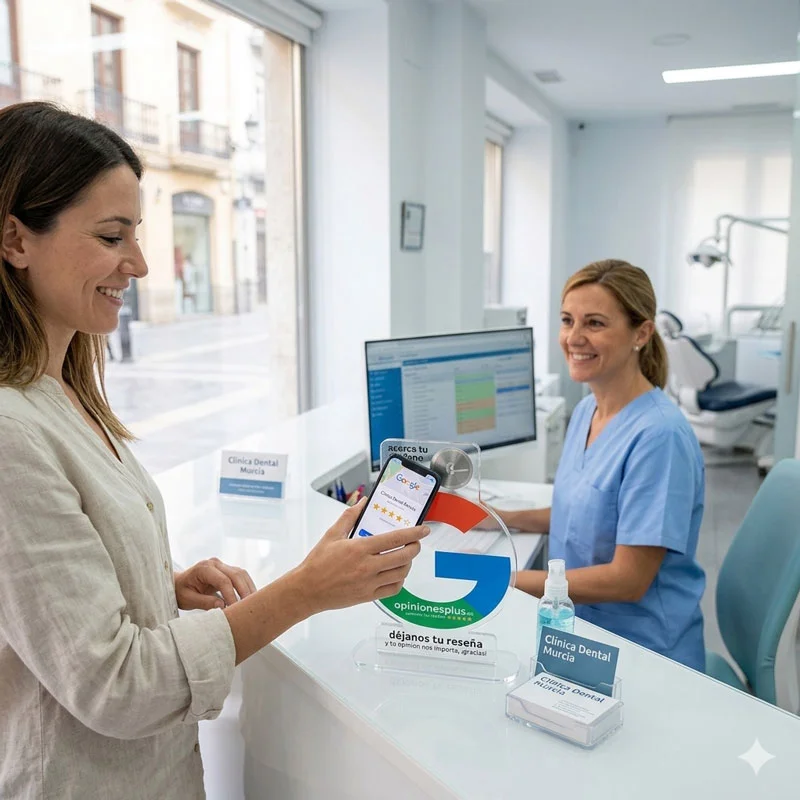 Expositor NFC de metacrilato premium